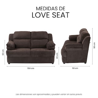 Foto 7 | Foto 7 | Love Seat Trinity Kendra Color Chocolate 2 Plazas