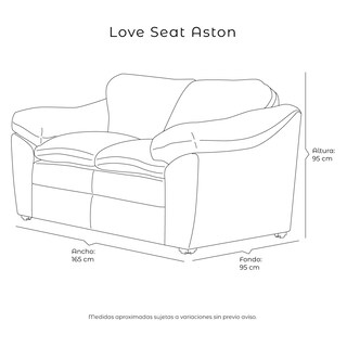 Foto 6 | Foto 6 | Love Seat Dicasa Aston Color Steel Blue 2 Plazas