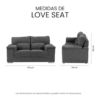 Foto 7 | Foto 7 | Love Seat Trinity Kaizen Color Gris Oscuro