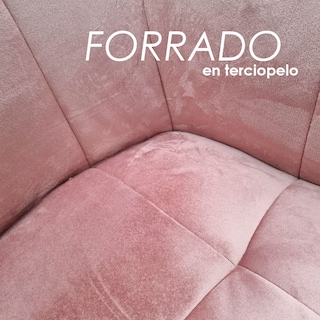Foto 7 | Foto 7 | Silla mecedora Ilios Innova de Terciopelo Rosa Moderna y Comoda para Sala o Dormitorio