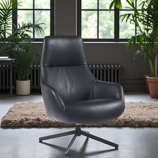 Foto 2 | Foto 2 | Sillon Ocasional Rusia Vinipiel Negro