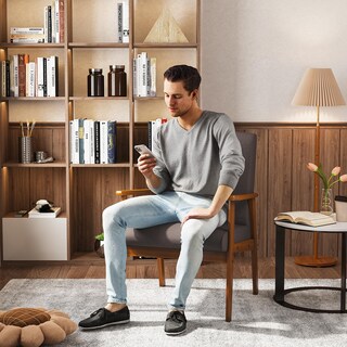 Foto 4 | Foto 4 | Sillón Individual Furniturer Bruqax Marrón 60 X 62 X 87.5 Cm