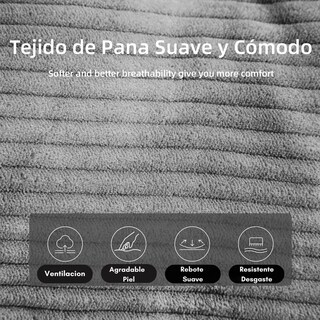 Foto 8 | Foto 8 | Sillon Ocasional Individual Con Giro De 360 grados Gris Gomyhome