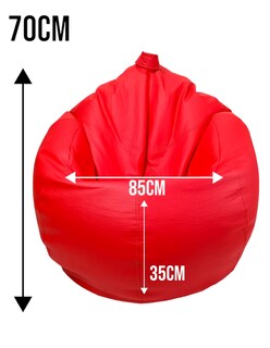 Foto 3 | Foto 3 | Puff Lunics Oval color Rojo Tamaño Mediano