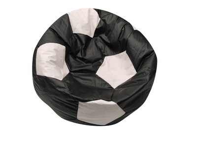 Foto 1 | Foto 1 | Puff Balón De Soccer Confortable Lunics Negro Blanco Grande