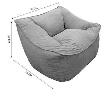 Foto 6 | Foto 6 | Sillon Puff El Bazar Store Plata, Sillon Ocasional