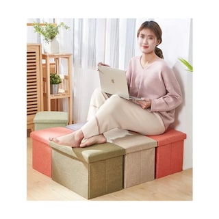 Foto 4 | Foto 4 | Silla Cuboid Plegable con Cajón Almacenador Eo Safe Imports  Esi-20751 Beige
