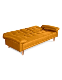 Foto 4 | Foto 4 | Hendrix Sofá Cama Mostaza con Portavasos