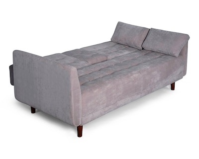 Foto 4 | Foto 4 | Sofá Cama Makora Zeppelin Gris Claro con Portavasos
