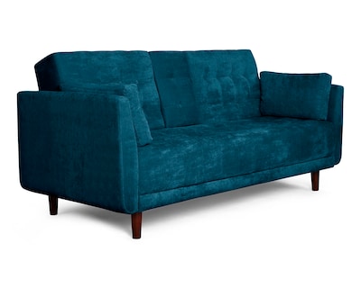 Foto 3 | Foto 3 | Sofá Cama de Velvet Olivo con Portavasos Modelos Zeppelin