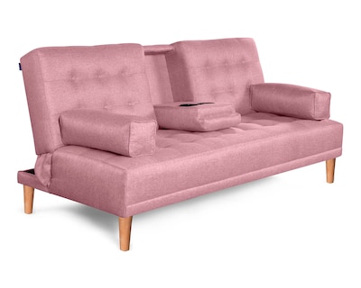 Foto 3 | Foto 3 | Sofá Cama Makora Queen con Memory Foam Color Palo de Rosa Lino Respaldo Reclinable 3 posiciones