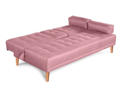 Foto 4 | Foto 4 | Sofá Cama Makora Queen con Memory Foam Color Palo de Rosa Lino Respaldo Reclinable 3 posiciones