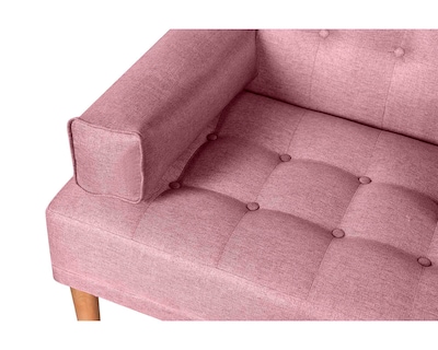 Foto 5 | Foto 5 | Sofá Cama Makora Queen con Memory Foam Color Palo de Rosa Lino Respaldo Reclinable 3 posiciones