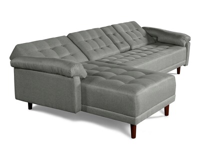 Foto 4 | Foto 4 | Sala Modular Sofá Cama Reversible de Lino Gris Claro Modelo Mosley