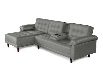 Foto 5 | Foto 5 | Sala Modular Sofá Cama Reversible de Lino Gris Claro Modelo Mosley