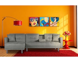 Sala Modular Reversible Cosmic Harper color Gris Claro