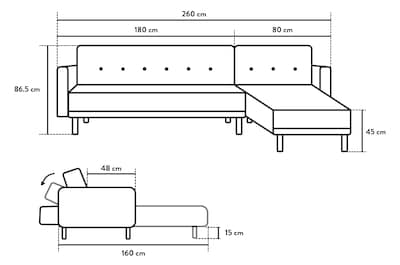 Foto 6 | Foto 6 | Sala Modular Reversible Cosmic Harper color Gris Claro