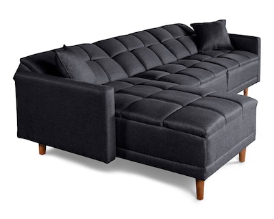 Foto 8 | Foto 8 | Sala Modular Sofá Cama Reversible de Lino Gris Oxford Makora Sunny