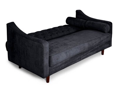 Foto 4 | Foto 4 | Sofá Cama de Velvet Gris Oxford Modelo Ilios