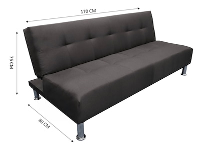 Foto 5 | Foto 5 | Sofa Cama El Bazar Store Vegas color Negro Lino