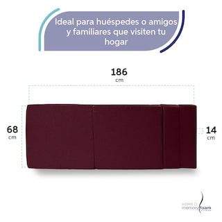 Foto 6 | Foto 6 | Sofá Cama Memory Foam Individual Plegable Rosa