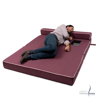 Foto 7 | Foto 7 | Sofá Cama Memory Foam Queen Size Plegable color Rosa