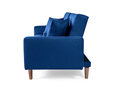 Foto 6 | Foto 6 | Sofá Cama Makora Tammy Con Memory Foam Azul Lino Respaldo Reclinable De 3 posiciones