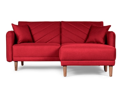 Foto 2 | Foto 2 | Sala Modular Sofá Cama Reversible de Lino Rojo Ritz