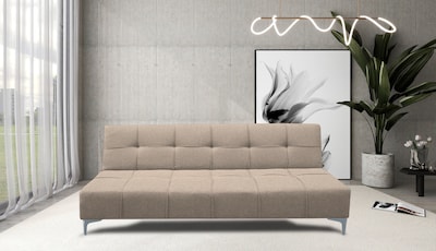 Foto 2 | Foto 2 | Sofa Cama Reclinable El Bazar Store New York Beige , Futon 3 Posiciones, Sala, Love Seat