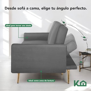 Foto 3 | Foto 3 | Sofá Cama Silla Sillón Plegable Sala Moderna Velvet + Cojín