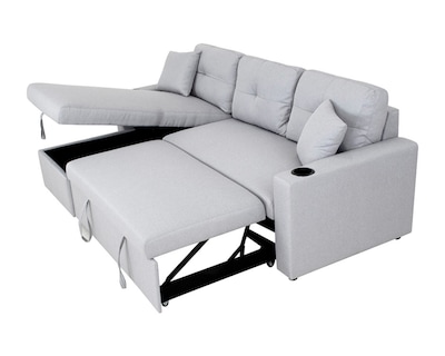 Foto 1 | Foto 1 | Sala Modular Sofá Cama Easy Living Wayfair Gris Claro