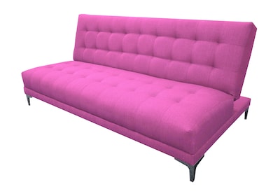 Foto 1 | Foto 1 | Sofa Cama Reclinable El Bazar Store Verso Rosa , Futon Abotonado Matrimonial 3 Posiciones, Sala
