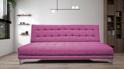 Foto 2 | Foto 2 | Sofa Cama Reclinable El Bazar Store Verso Rosa , Futon Abotonado Matrimonial 3 Posiciones, Sala