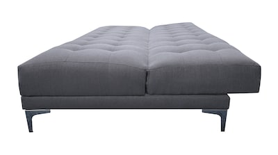 Foto 6 | Foto 6 | Sofa Cama Reclinable El Bazar Store Verso Gris Plata, Futon Abotonado Matrimonial 3 Posiciones, Sala