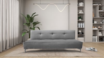 Foto 2 | Foto 2 | Sofa Cama Reclinable El Bazar Store Milo Gris Plata, Futon 3 Posiciones, Sala, Love Seat
