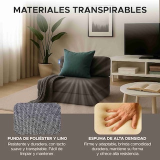 Foto 8 | Foto 8 | Sofá Cama Individual 3 En 1 Sky Care Color Gris