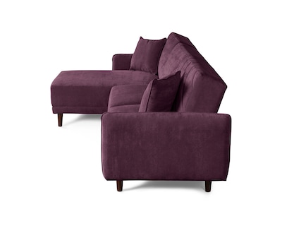 Foto 4 | Foto 4 | Sala Modular Cosmo Morado Makora Beehive Memory Foam De Velvet