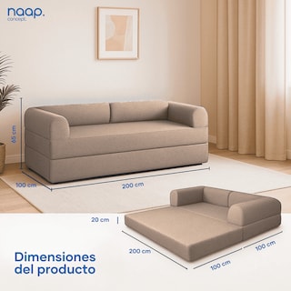 Foto 6 | Foto 6 | Sofá Cama Naap Concept Teddy Smooth Taupe