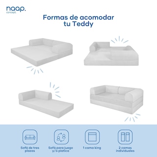 Foto 7 | Foto 7 | Sofá Cama Naap Concept Teddy Smooth Blanco
