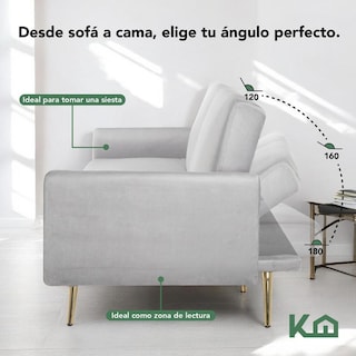 Foto 3 | Foto 3 | Sofá Cama Silla Sillón Plegable Sala Moderna Velvet + Cojín