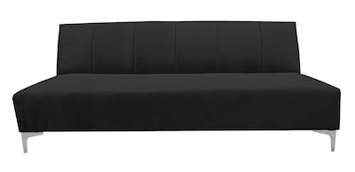Foto 2 | Foto 2 | Sofa Cama Reclinable El Bazar Store Miami Negro Terciopelo, Futon 3 Posiciones, Sala, Love Seat