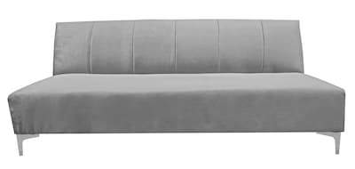 Foto 1 | Foto 1 | Sofa Cama Reclinable El Bazar Store Miami Plata Terciopelo, Futon 3 Posiciones, Sala, Love Seat