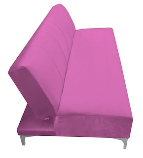 Foto 4 | Foto 4 | Sofa Cama Reclinable El Bazar Store Miami Rosa Terciopelo, Futon 3 Posiciones, Sala, Love Seat