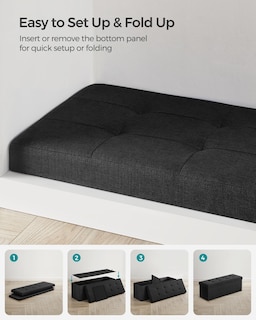 Foto 7 | Foto 7 | Taburete Songmics Negro