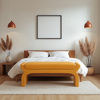 Foto 4 | Foto 4 | Taburete Ilios Innova Nara Mostaza Con Diseño Moderno Y Minimalista  Banca Multiusos Para Sala O Dormitorio