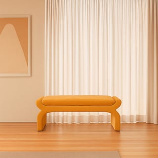Foto 5 | Foto 5 | Taburete Ilios Innova Nara Mostaza Con Diseño Moderno Y Minimalista  Banca Multiusos Para Sala O Dormitorio