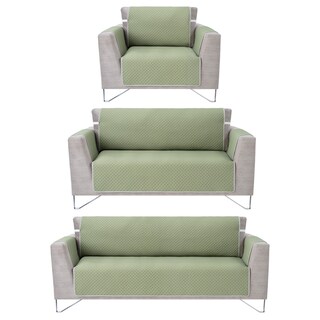 Foto 1 | Foto 1 | Protector Cubresala Pinsonic Real Textil Olivo / Gris Doble Vista 3 Piezas