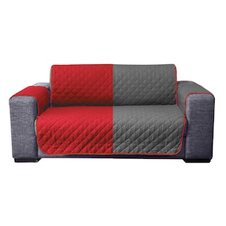 Foto 3 | Foto 3 | Protector De Sala Para Sillón Rebeca Rombos Rojo/gris Oxford Set De 3 Piezas
