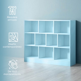 Foto 3 | Foto 3 | Librero Ilios Innova Organizador Multifuncional Azul