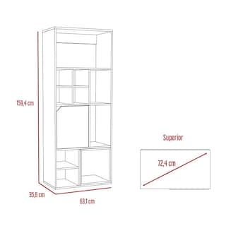 Foto 7 | Foto 7 | Librero Armable Modelo Fiji Excelsior color Duna Alto